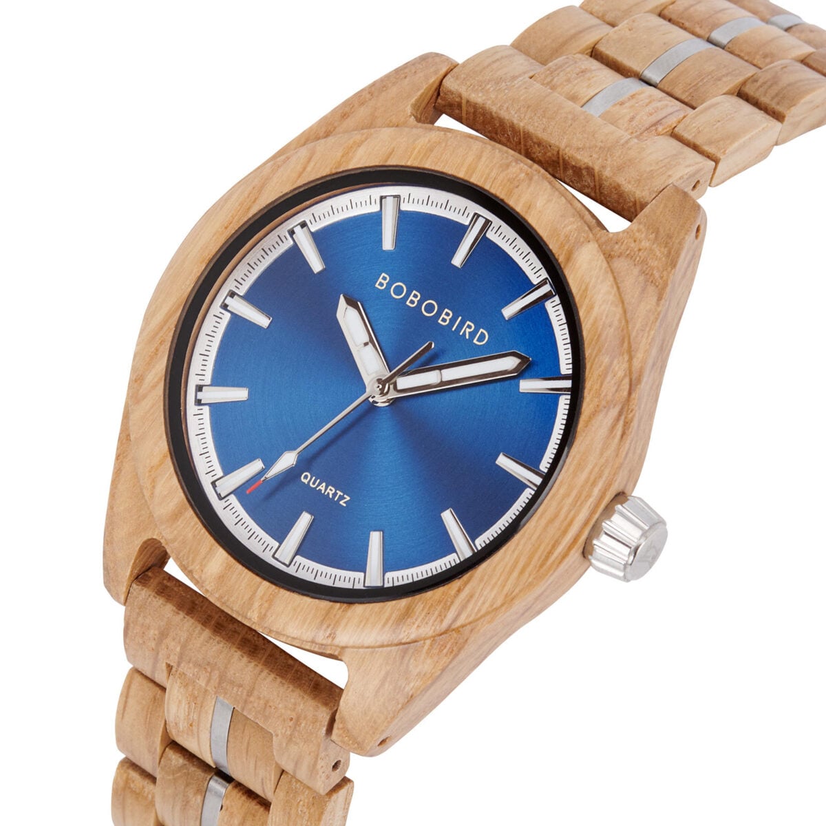 Nature's Palette Wooden Watch Collection White Oak Azure Dial Watch T164-2_4 Nature's Palette Wooden Watch Collection White Oak Azure Dial Watch T164-2_4