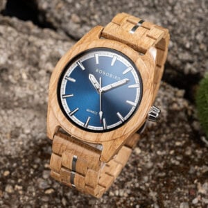 Nature's Palette Wooden Watch Collection White Oak Azure Dial Watch T164-2_9 Nature's Palette Wooden Watch Collection White Oak Azure Dial Watch T164-2_9