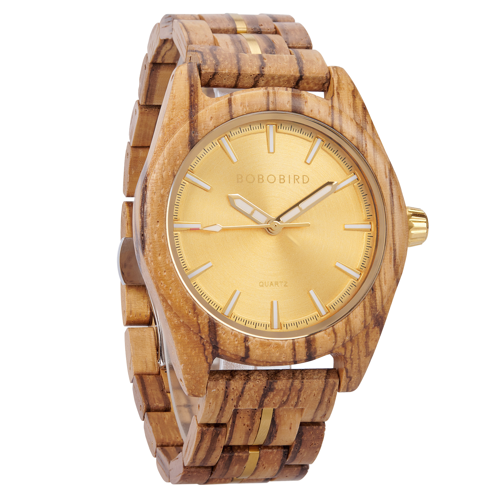 Natures Palette Wooden Watch Collection Zebrawood Golden Hour Aesthetic Watch T164 4 2