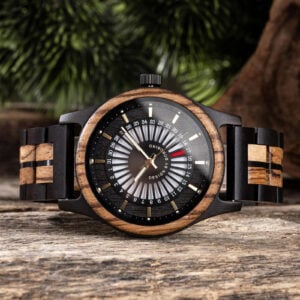 BOBO BIRD Ebony & Zebrawood Watch – Bold Black Dial for Men GT163-1_6 BOBO BIRD Ebony & Zebrawood Watch – Bold Black Dial for Men GT163-1_6