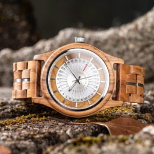 BOBO BIRD Olivewood Men’s Watch – Silver Dial Minimalist Style GT163-2_8