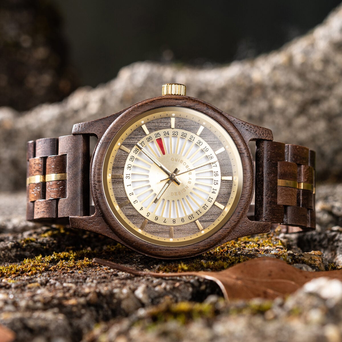 BOBO BIRD Walnut Wood Watch – Golden Dial Natural Classic GT163-3_11 BOBO BIRD Walnut Wood Watch – Golden Dial Natural Classic GT163-3_11