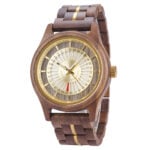 BOBO BIRD Walnut Wood Watch – Golden Dial Natural Classic GT163 3 2