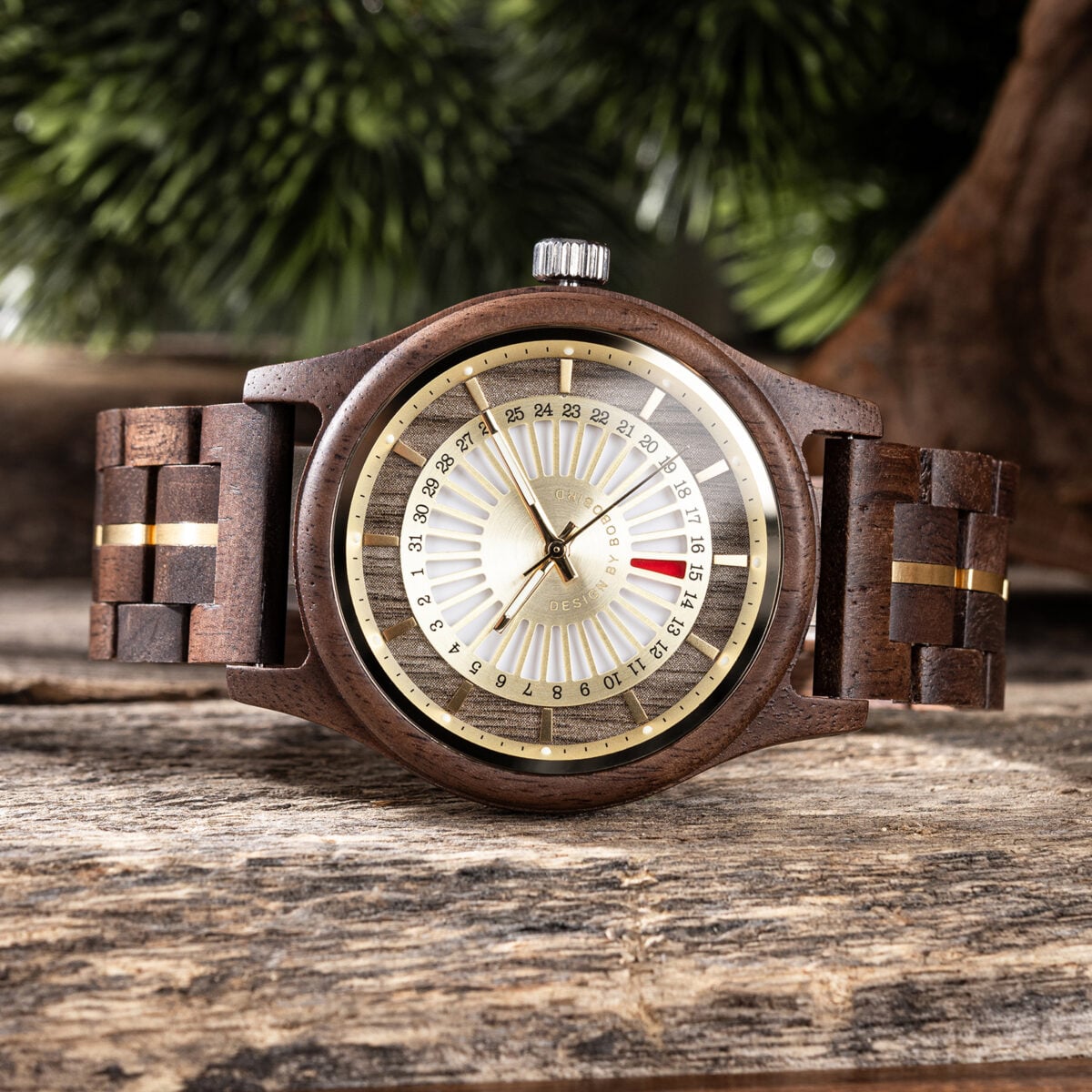 BOBO BIRD Walnut Wood Watch – Golden Dial Natural Classic GT163-3_6 BOBO BIRD Walnut Wood Watch – Golden Dial Natural Classic GT163-3_6