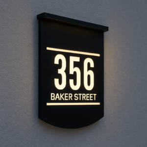 Solar House Number Sign GPL01085_2