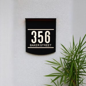 Solar House Number Sign GPL01085_3