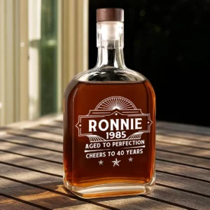 Custom Name Aged To Perfection Family Whiskey Bottle (5)