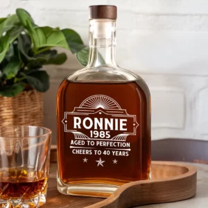 Custom Name Aged To Perfection Family Whiskey Bottle (6)