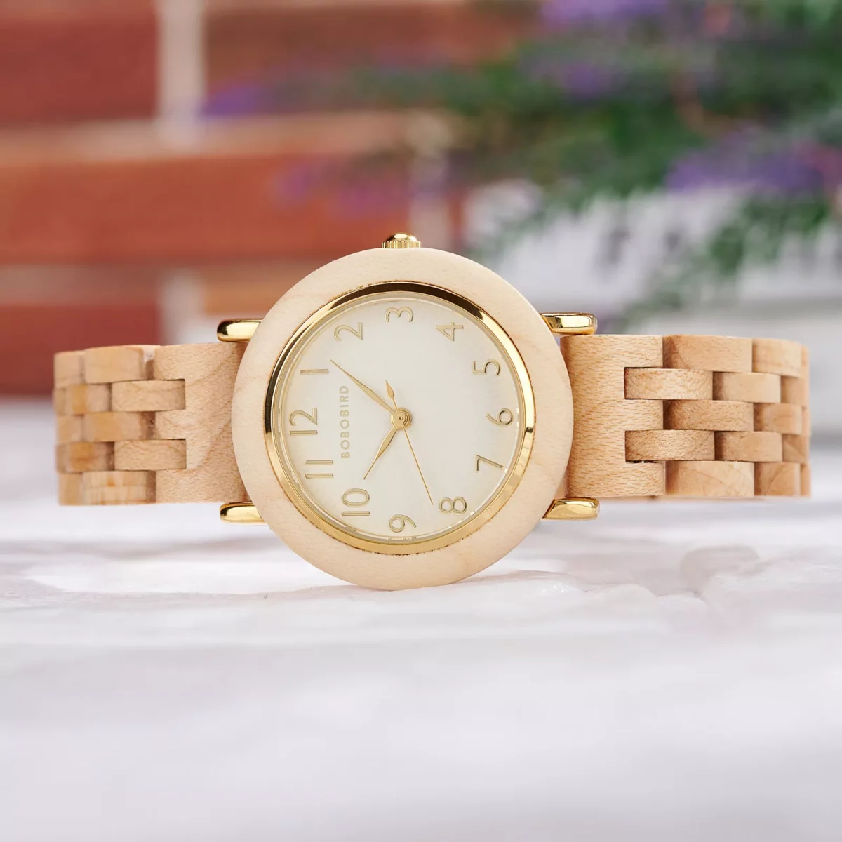 Maple Women’s Wooden Watch Arabic Dial 33 mm Alba (2) Maple Women’s Wooden Watch Arabic Dial 33 mm Alba (2)