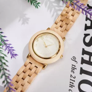 Maple Women’s Wooden Watch Arabic Dial 33 mm Alba (6)