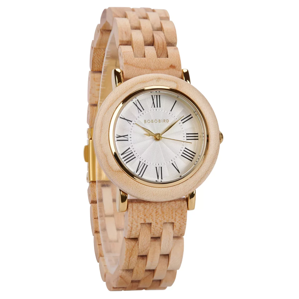 Maple Women’s Wooden Watch Roman Dial 33 mm Regina (2) Maple Women’s Wooden Watch Roman Dial 33 mm Regina (2)