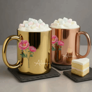 Personalized Custom Metallic Mug - You Are The Most Beautiful Flower (2)