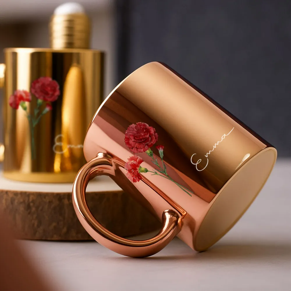 Personalized Custom Metallic Mug - You Are The Most Beautiful Flower (3) Personalized Custom Metallic Mug - You Are The Most Beautiful Flower (3)