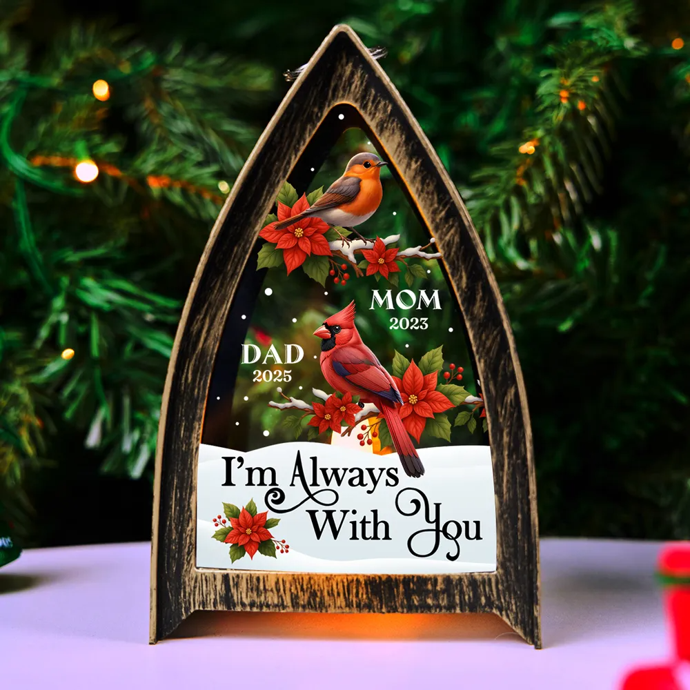 Personalized Custom Table Lantern - I Am Always With You