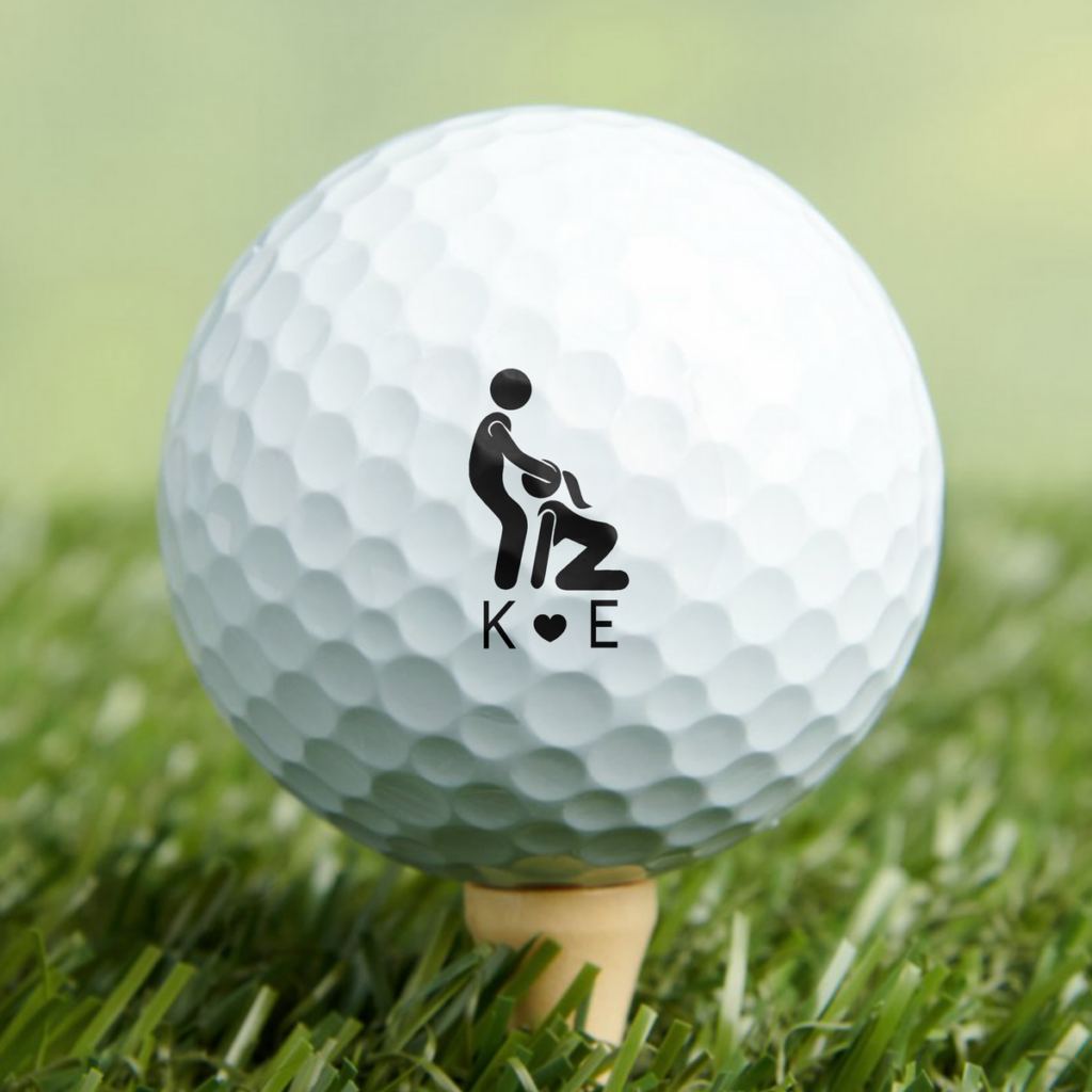Personalized Funny Adult Golf Ball Stamp Box Gift for Golfer, Golf Ball Marke