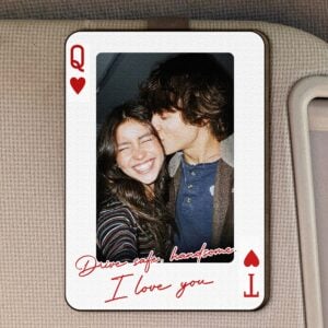 Personalized Wooden Photo Car Visor Clip (3)