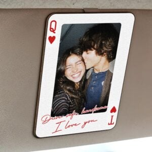 Personalized Wooden Photo Car Visor Clip (4)