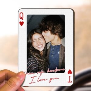 Personalized Wooden Photo Car Visor Clip 5