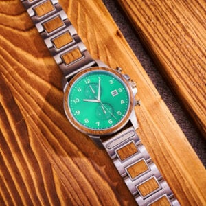 Classic Chronograph Wooden Watch Whiskey Barrel Limited Edition Verdant (8)