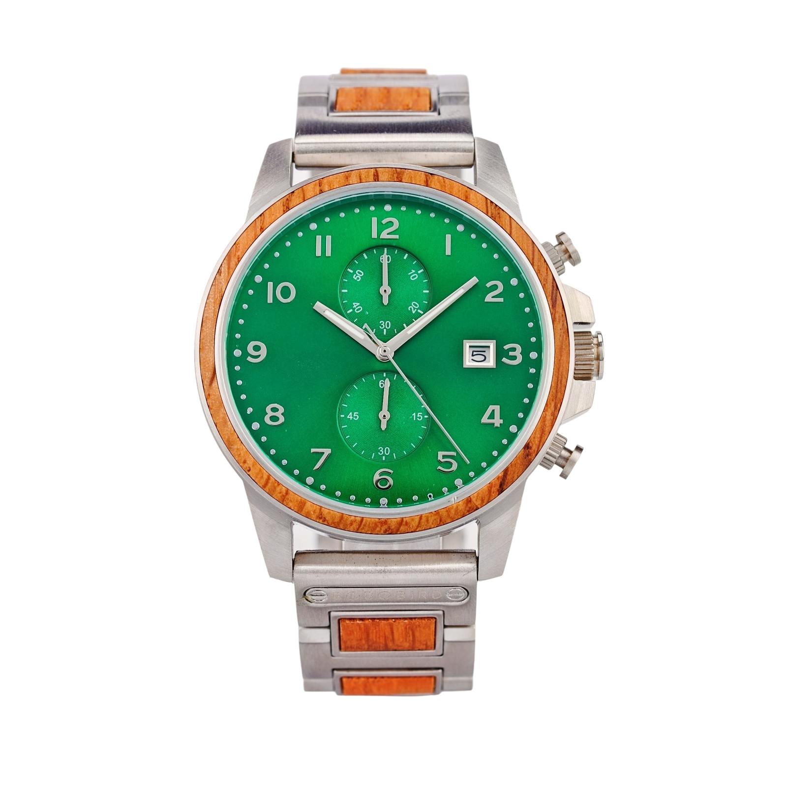 Classic Chronograph Wooden Watch Whiskey Barrel Limited Edition Verdant 9