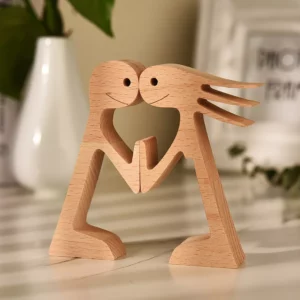 Wood Sculpture Couple Wooden Carving Gifts GPL00067 (3)