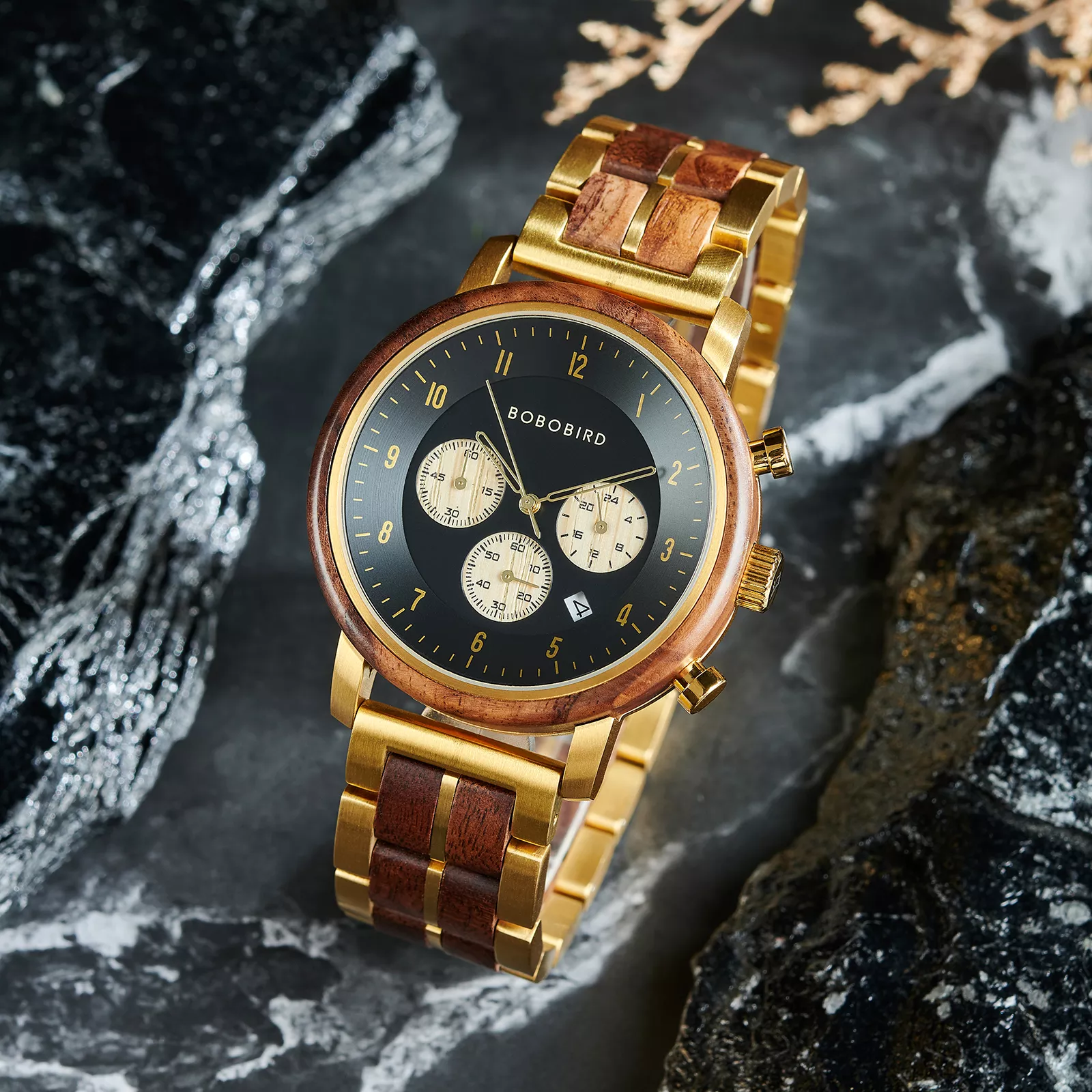 Wooden Watches For Men Gold – Virtuoso