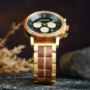 Wooden Watches For Men Gold – Virtuoso (4)
