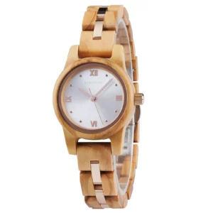 Celestial Silhouettes Collection Olive Wood Watch 28MM - Zenith