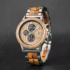 BOBO BIRD Wooden Watches for Men Canopy Whiskey Barrel Wood Steel BOBO BIRD Wooden Watches for Men Canopy Whiskey Barrel Wood Steel