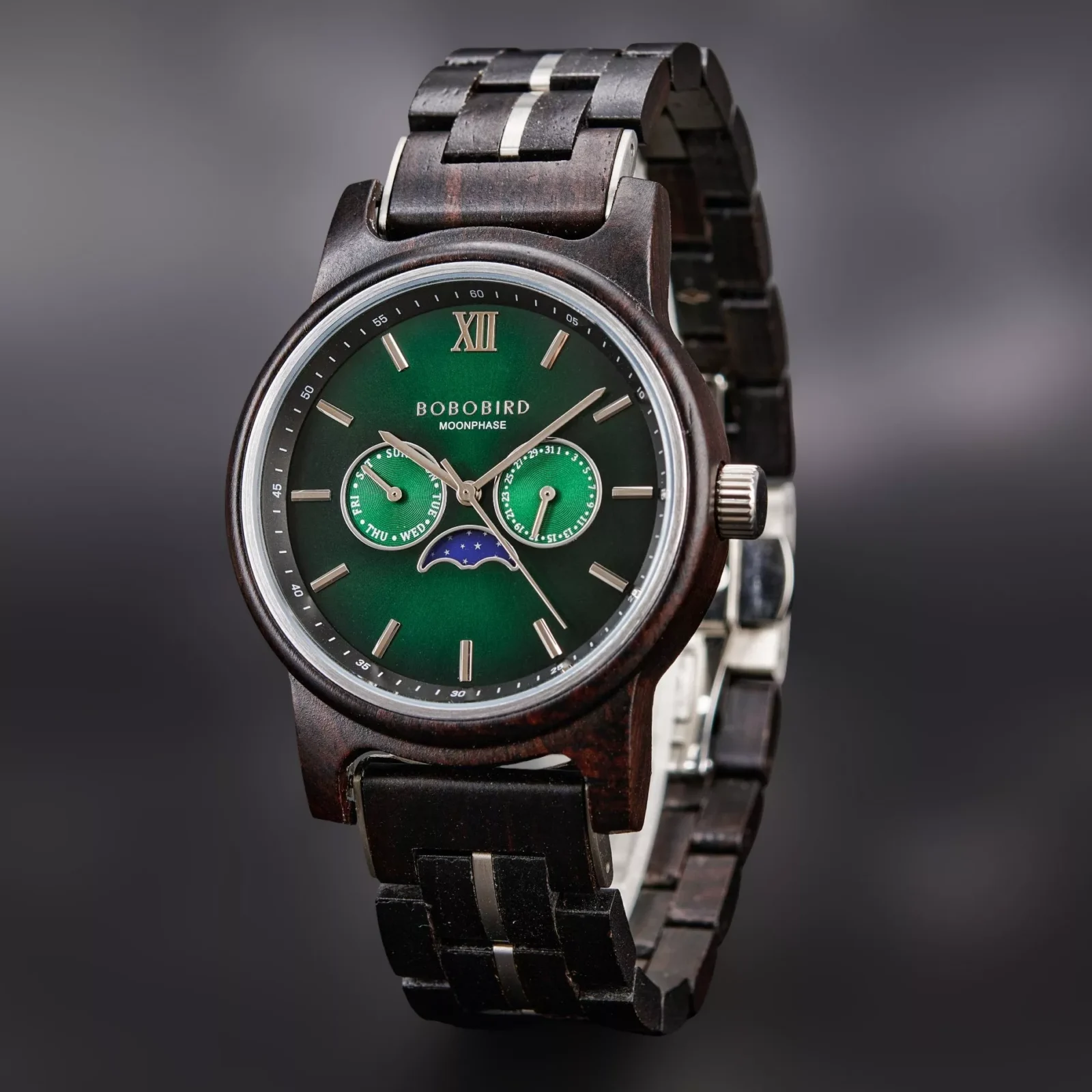 BOBO BIRD wooden watches Celeste Ebony Forest