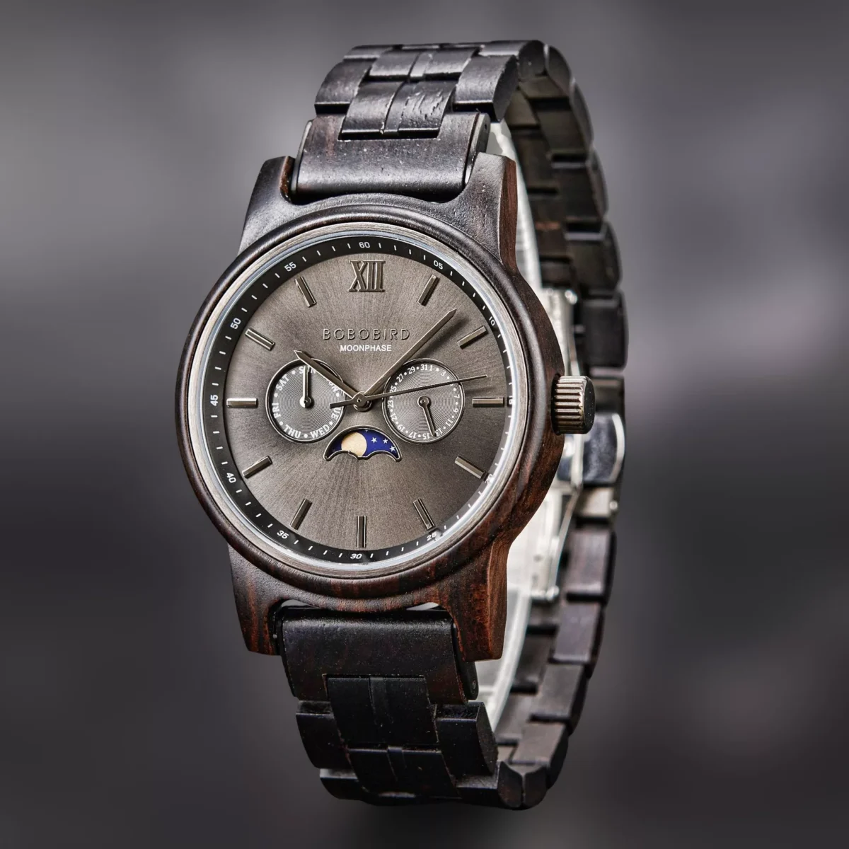 BOBO BIRD wooden watches Celeste Ebony Shadow