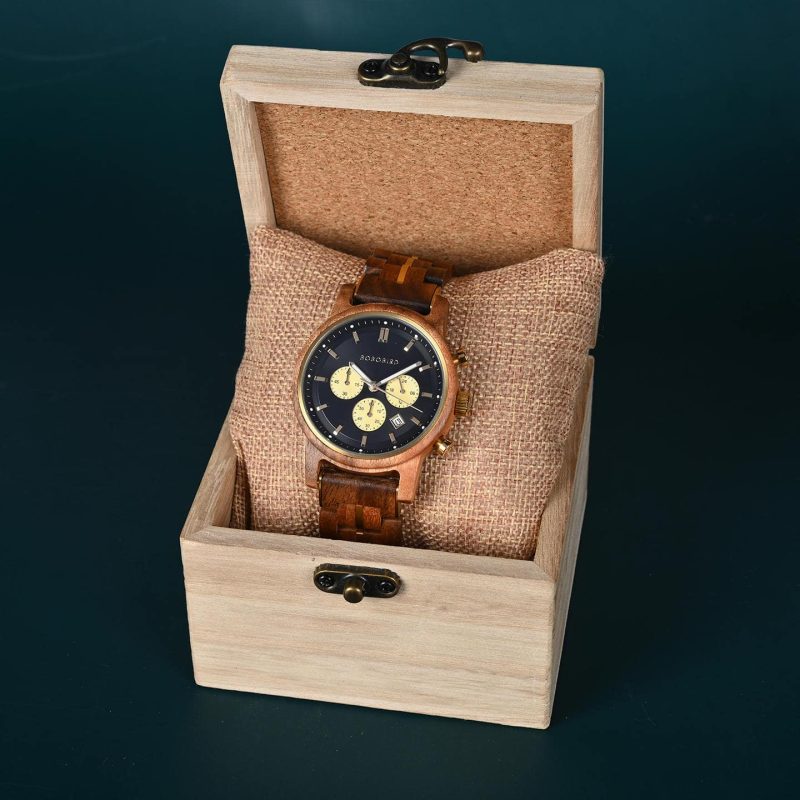 The Classic Collection Handmade Walnut Black 44MM Limited Edition - Heroes_5