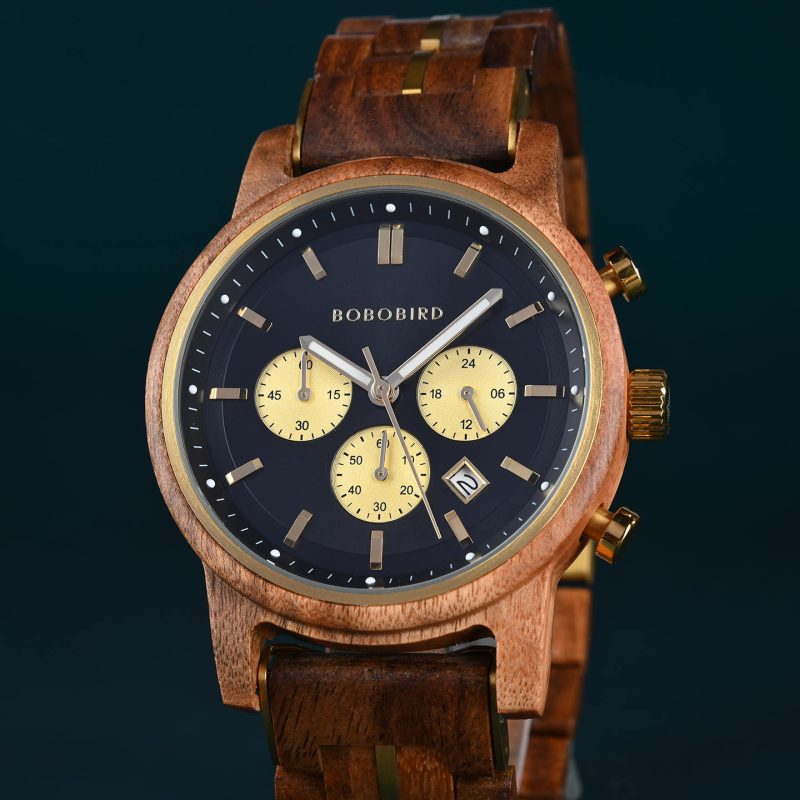 The Classic Collection Handmade Walnut Black 44MM Limited Edition - Heroes_8