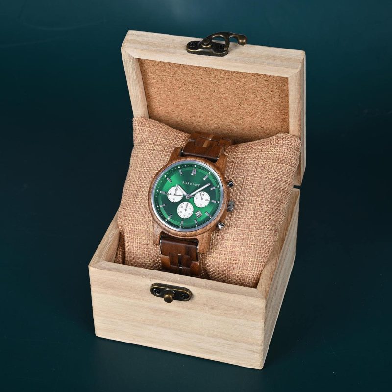 The Classic Collection Handmade Walnut Green 44MM Limited Edition - Heroes_5