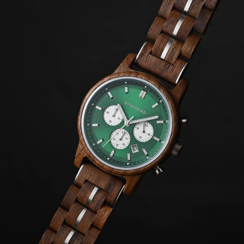 The Classic Collection Handmade Walnut Green 44MM Limited Edition - Heroes_6